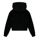 Tenly Cotton Fleece Cropped Kangaroo Pocket Hoodie