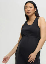 Wide Leg Knit Maternity and Nursing Jumpsuit