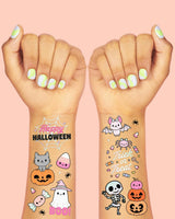 Pink Halloween Kawaii Tattoos - 50 temporary tattoos