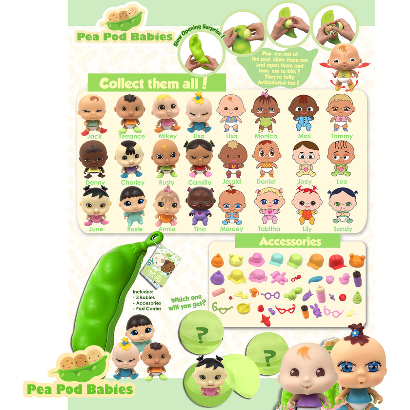 Pea Pod Babies: Collectible Mystery Surpise - 2 Pack