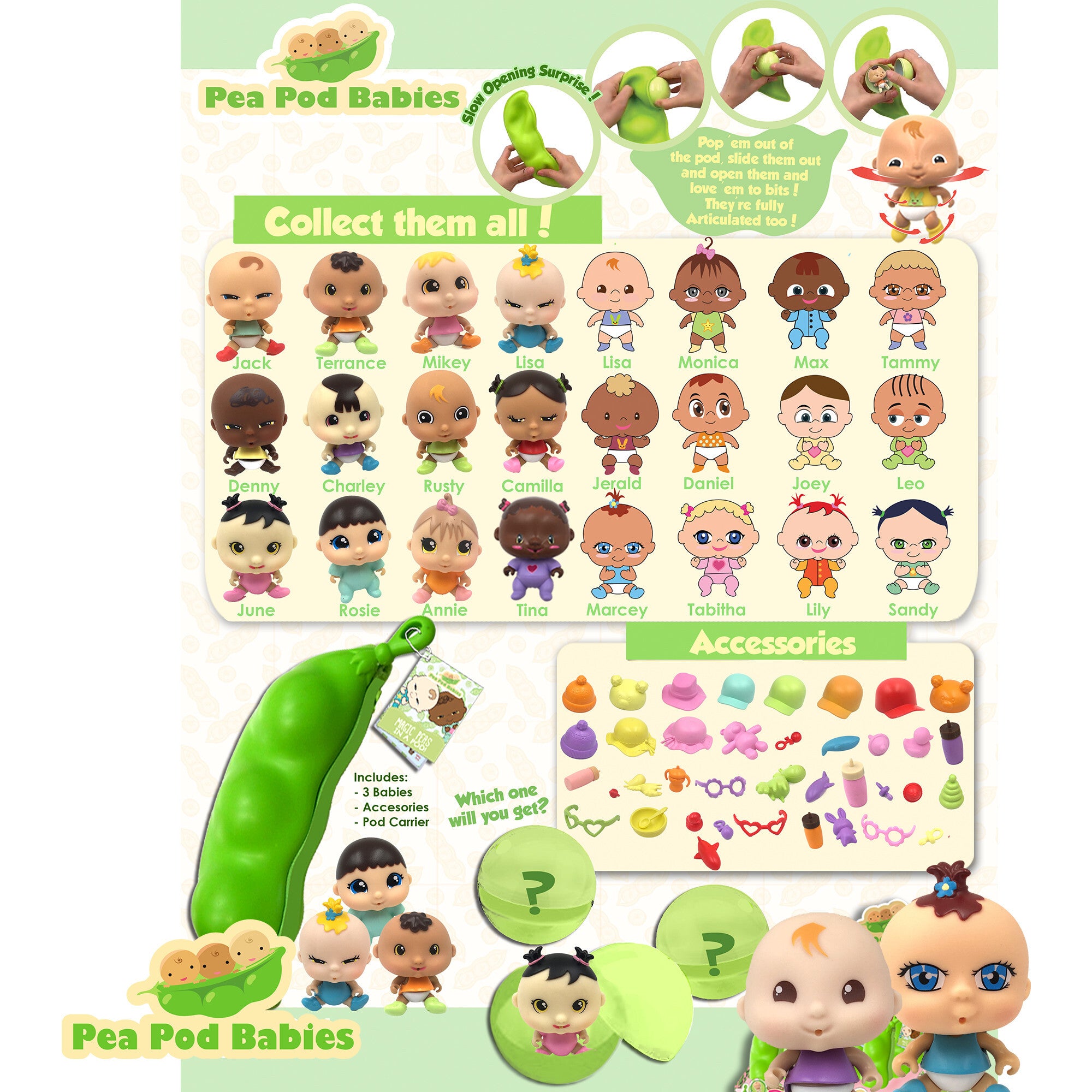 Pea Pod Babies: Collectible Mystery Surpise - 2 Pack