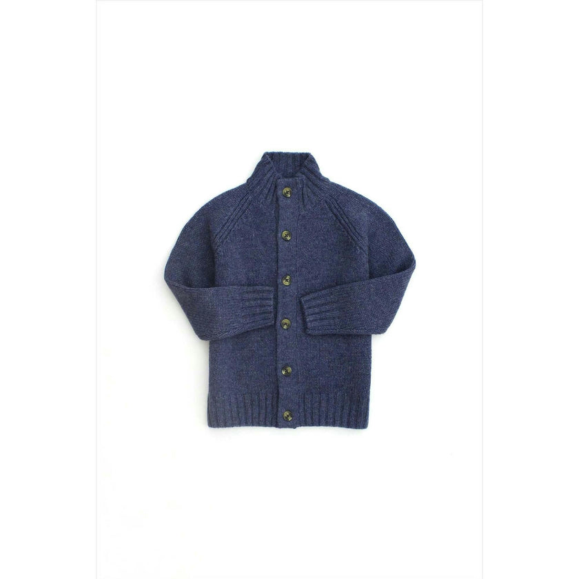 Children's Funnelneck Cardigan Denim