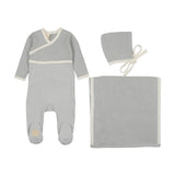 Classic Wrap Layette Set Blue Dawn