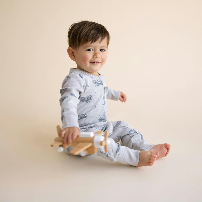 Organic 2-Way Zip Romper