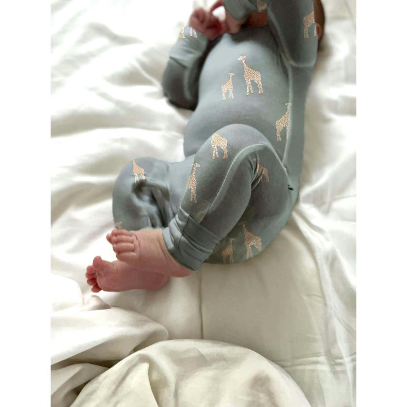 DiaperZip Convertible Footie Pajamas, Green
