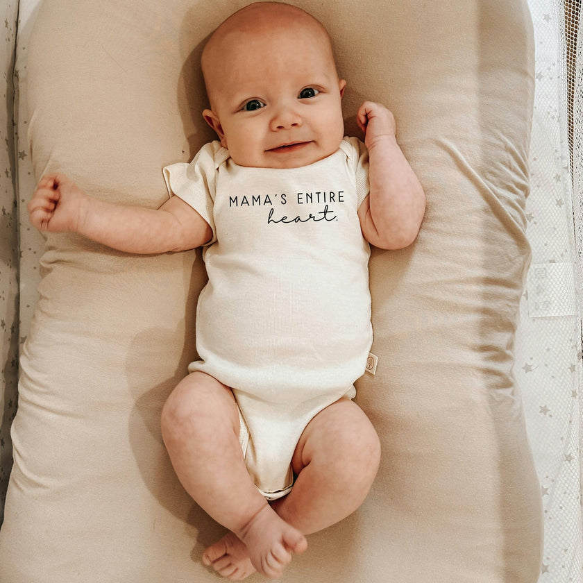 Mama's Entire Heart Organic Baby Bodysuit