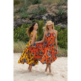 Sabine Womens Maxi Dress Fiesta Sunset Ikat, Fiesta Sunset Ikat