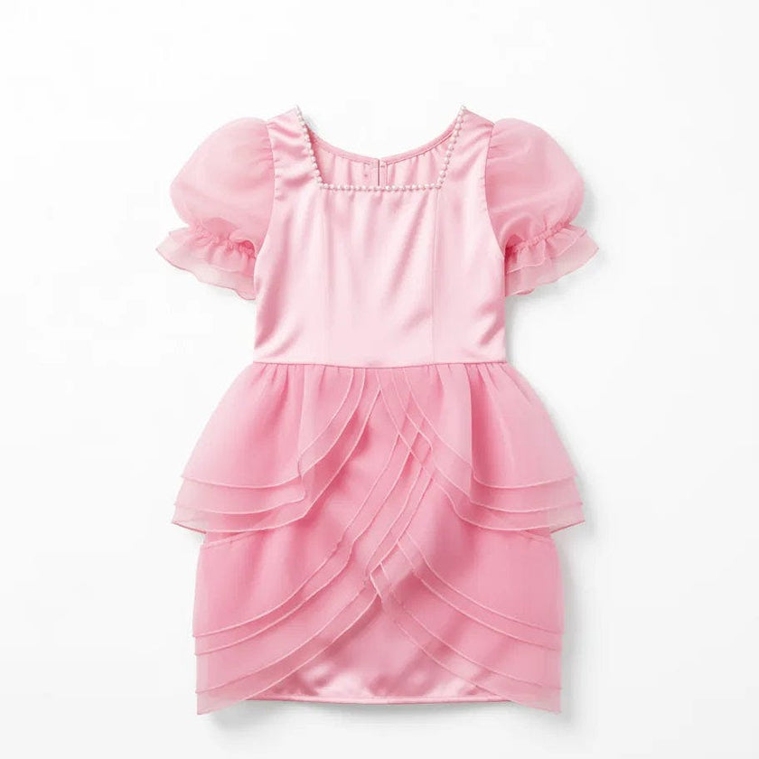 Blush Petal Princess Ruffle Dress