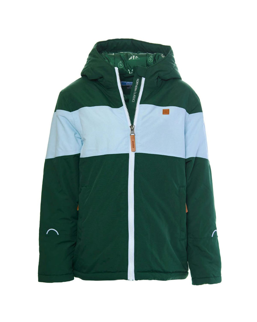 Kids Winter Coat in Ivy Green