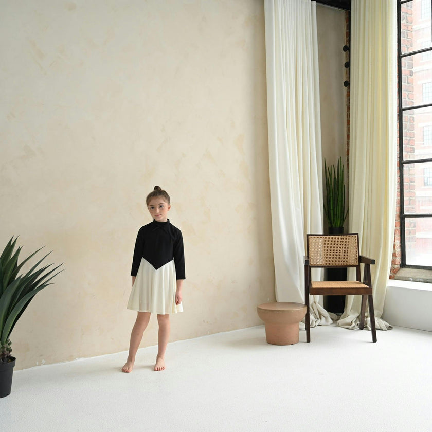 Kai dress (black/ivory)