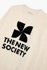 TNS Logo Woman Sweatshirt Whisper White Melange