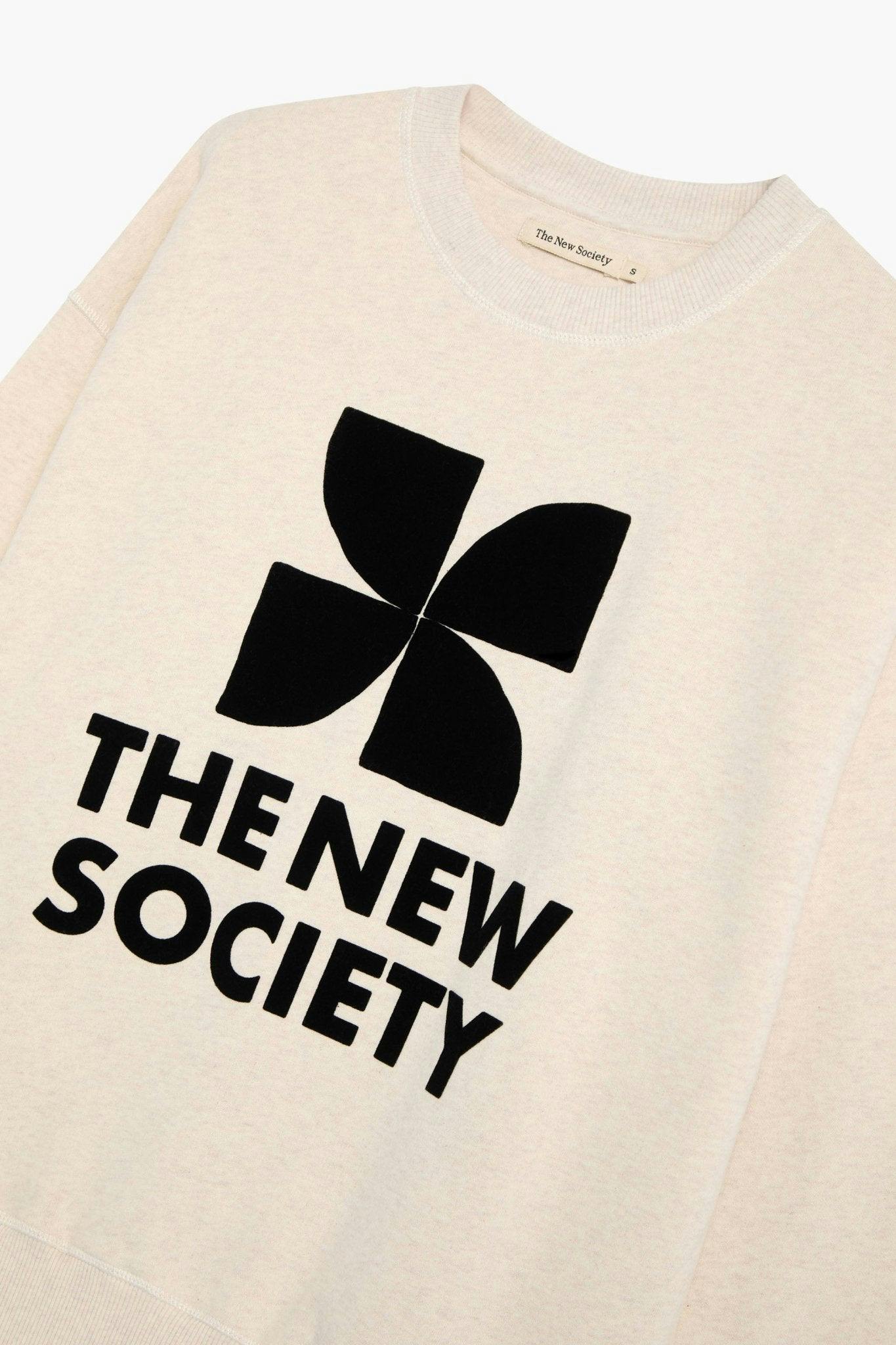 TNS Logo Woman Sweatshirt Whisper White Melange