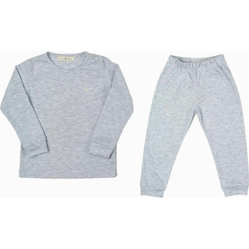 Cream Pajama Set in Organic Pima Cotton