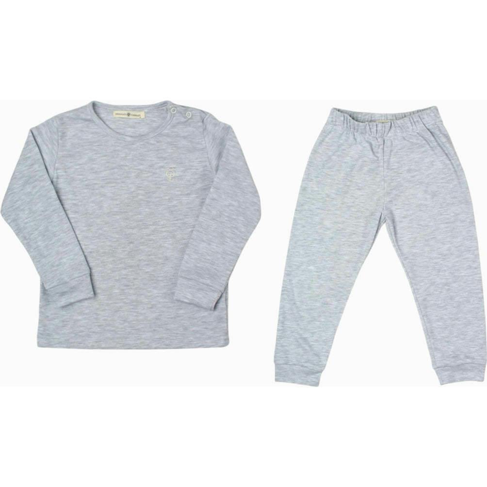 Cream Pajama Set in Organic Pima Cotton