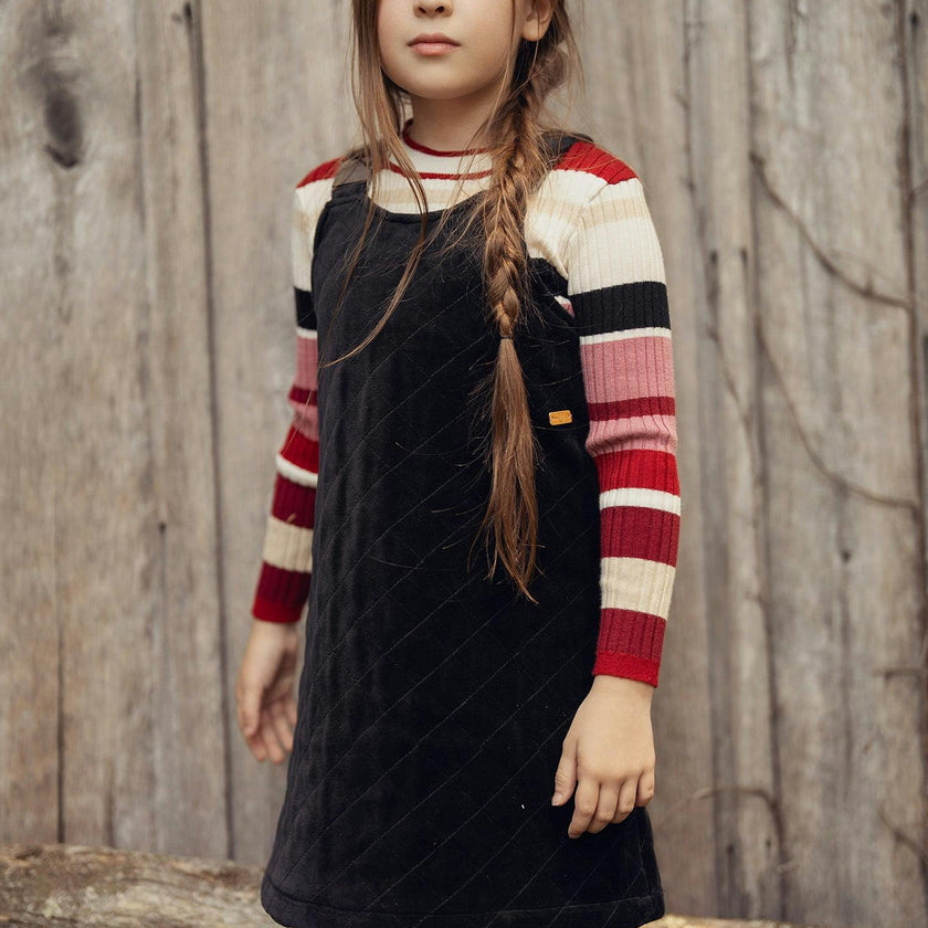 Quilted Velour Jumper