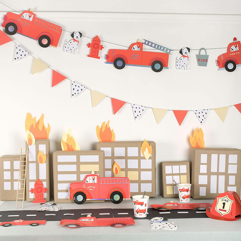 Fire Truck Garland Set