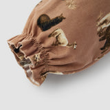 Corduroy Ruffle Snap Jumper