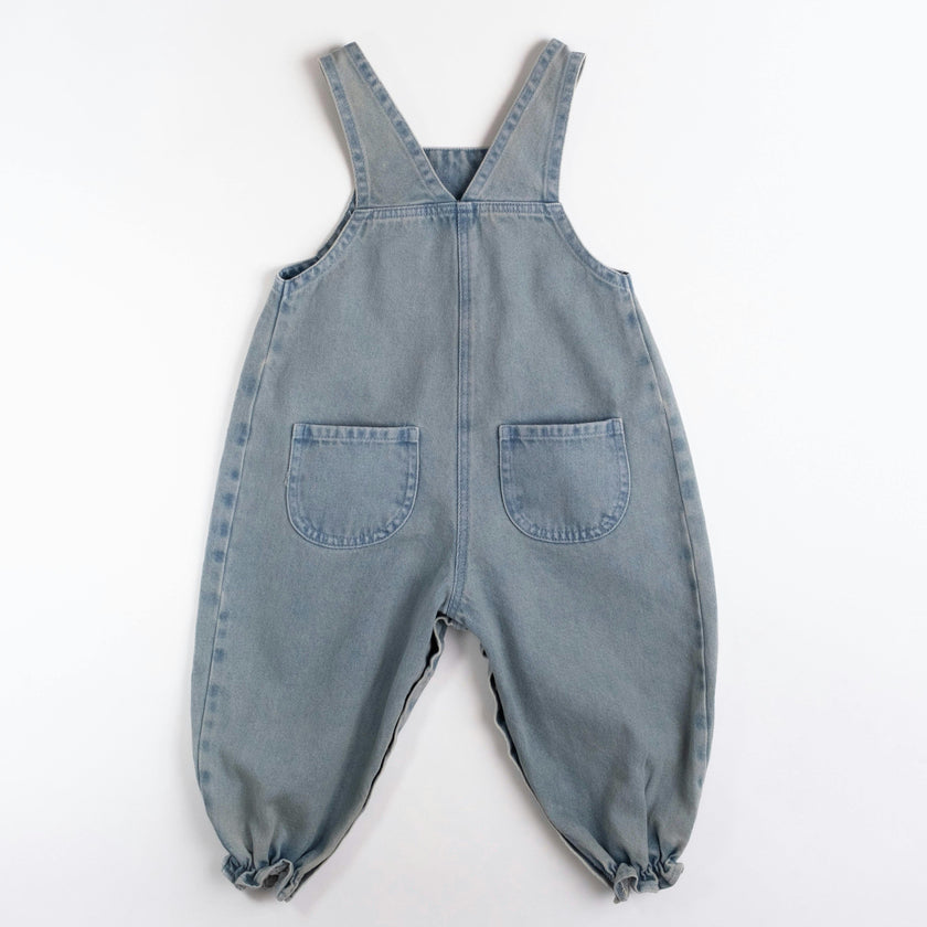 Overall Romper in Denim Darling
