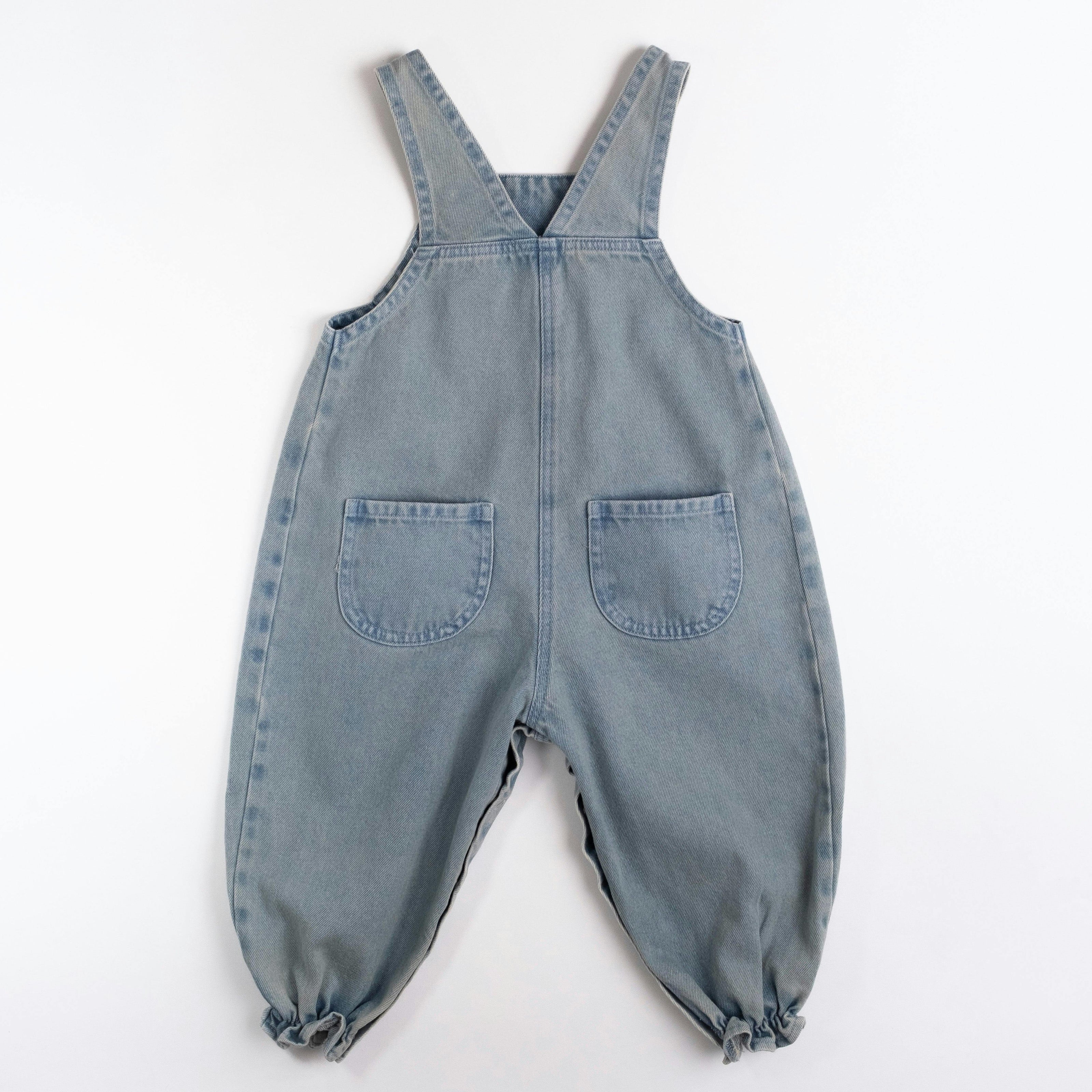 Overall Romper in Denim Darling