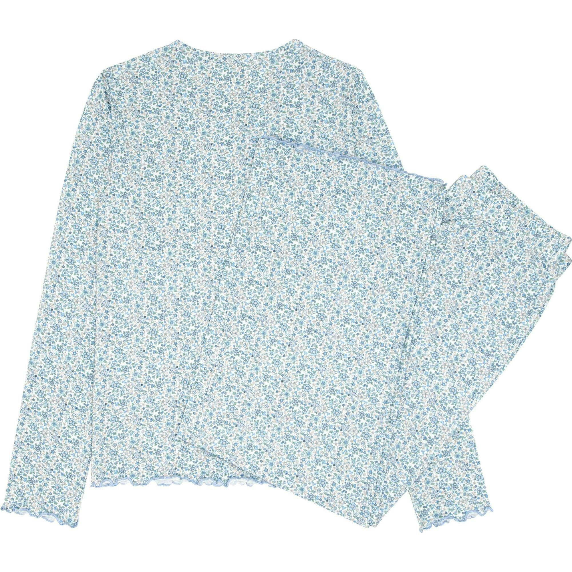 Women's Slate Floral Pima Pajamas Set