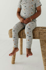 Boy's Short Sleeve Lounge Set in Farm