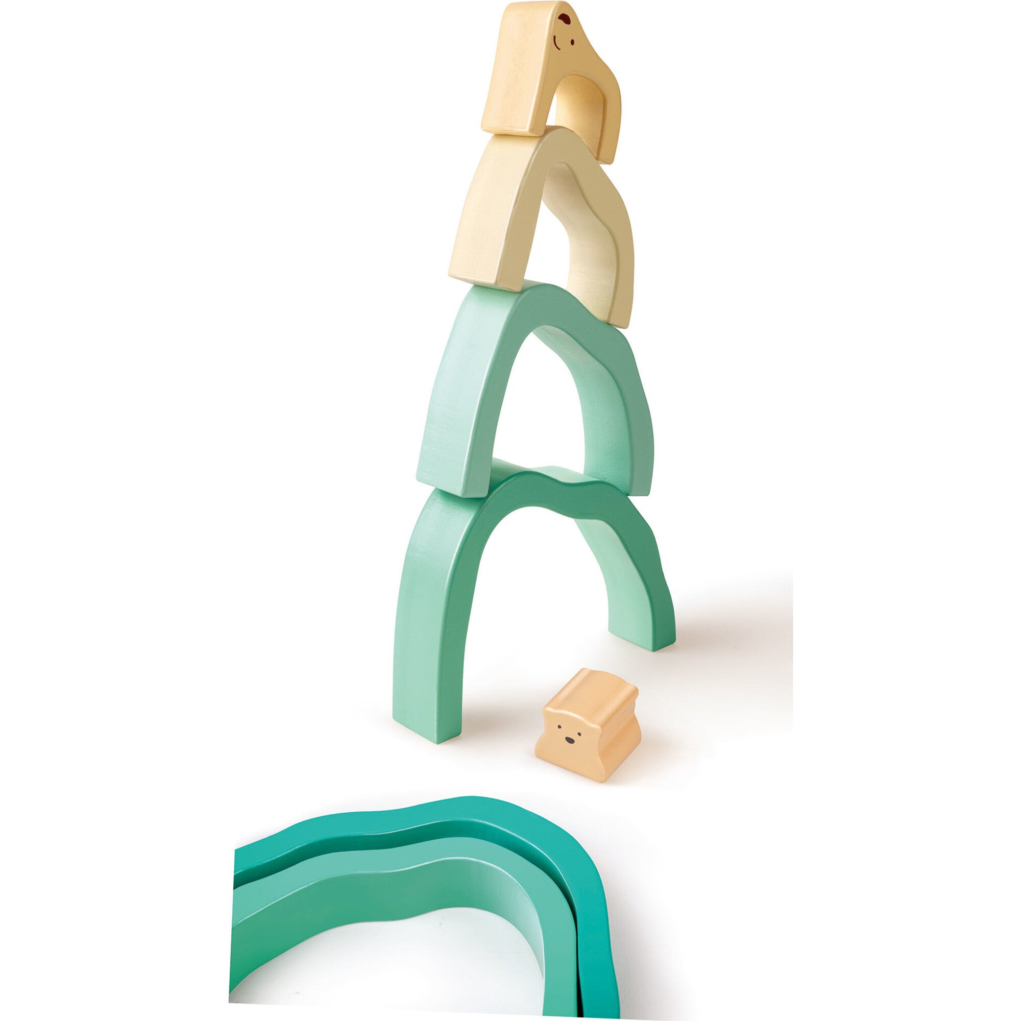 Hape: Arctic Polar Stacking Blocks - Wooden Nesting Toy