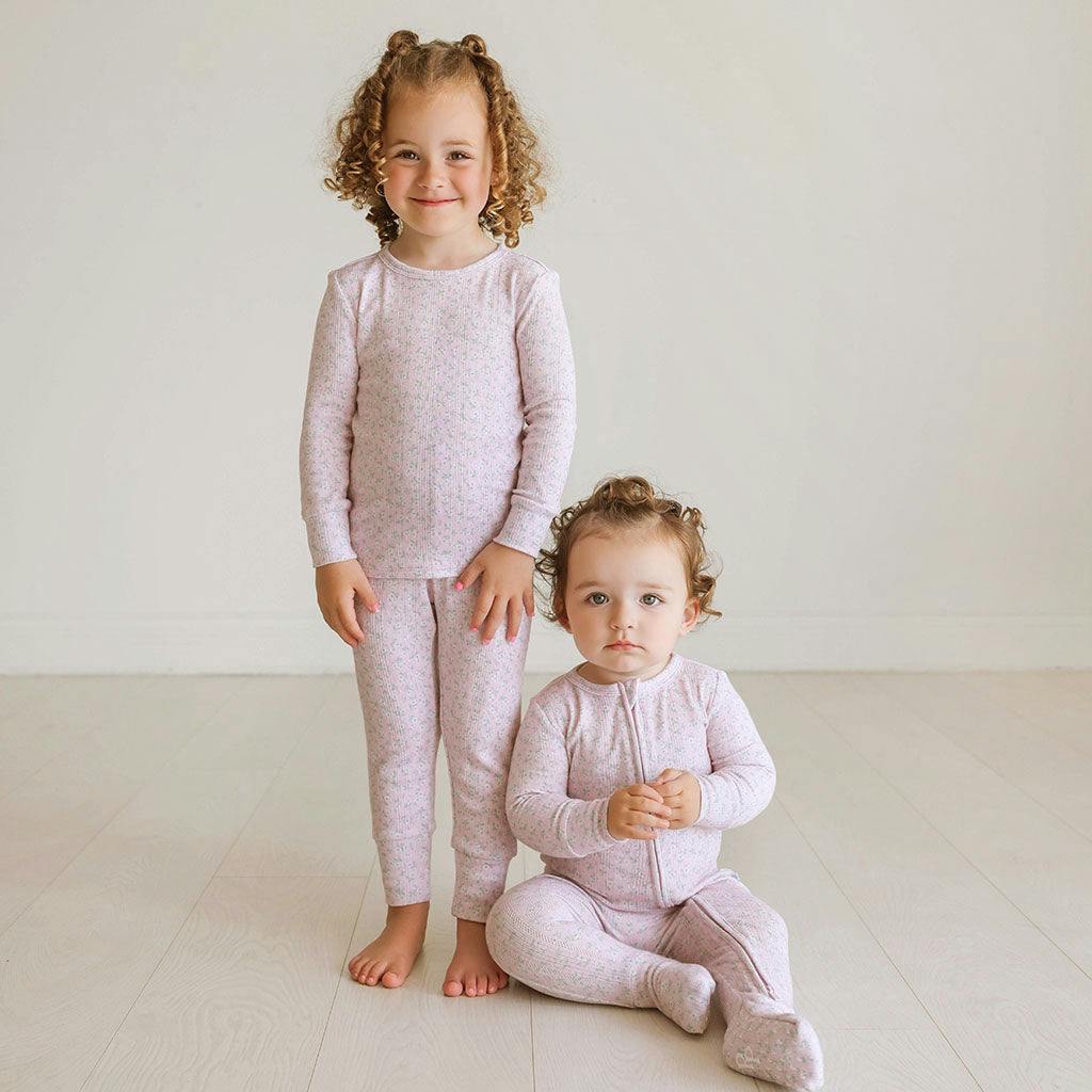 Andina Rose Pointelle Pajama Set