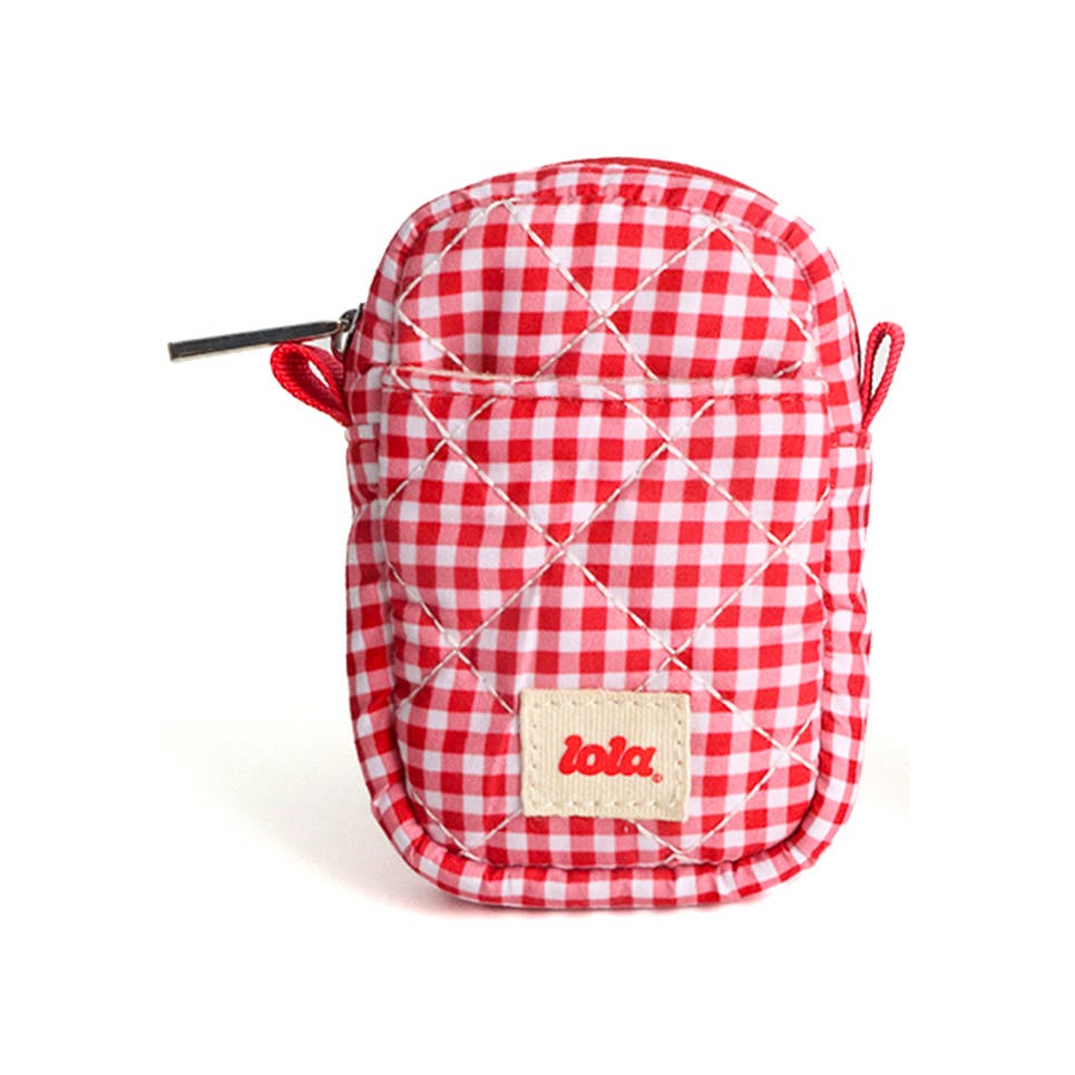 Camera Pouch - Red Gingham