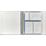 Large Clear Pocket Pebble Grain Leather Photo Album