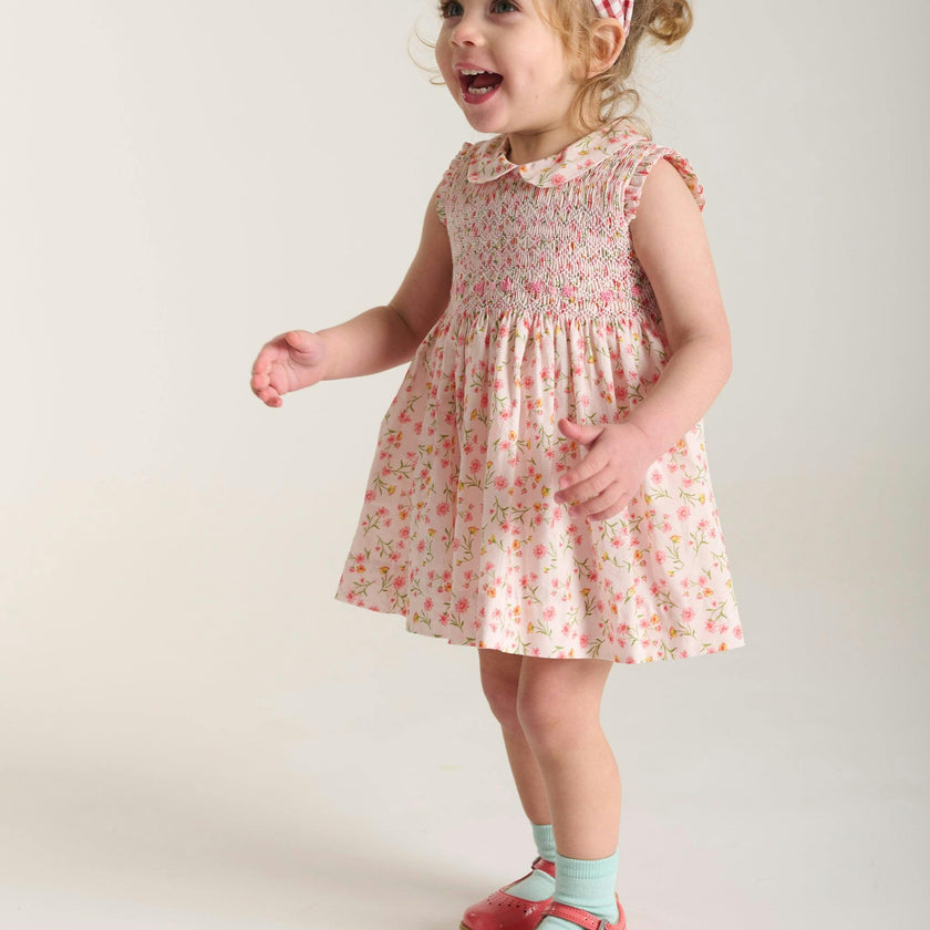 Hand-Smocked Baby Dress - Lottie