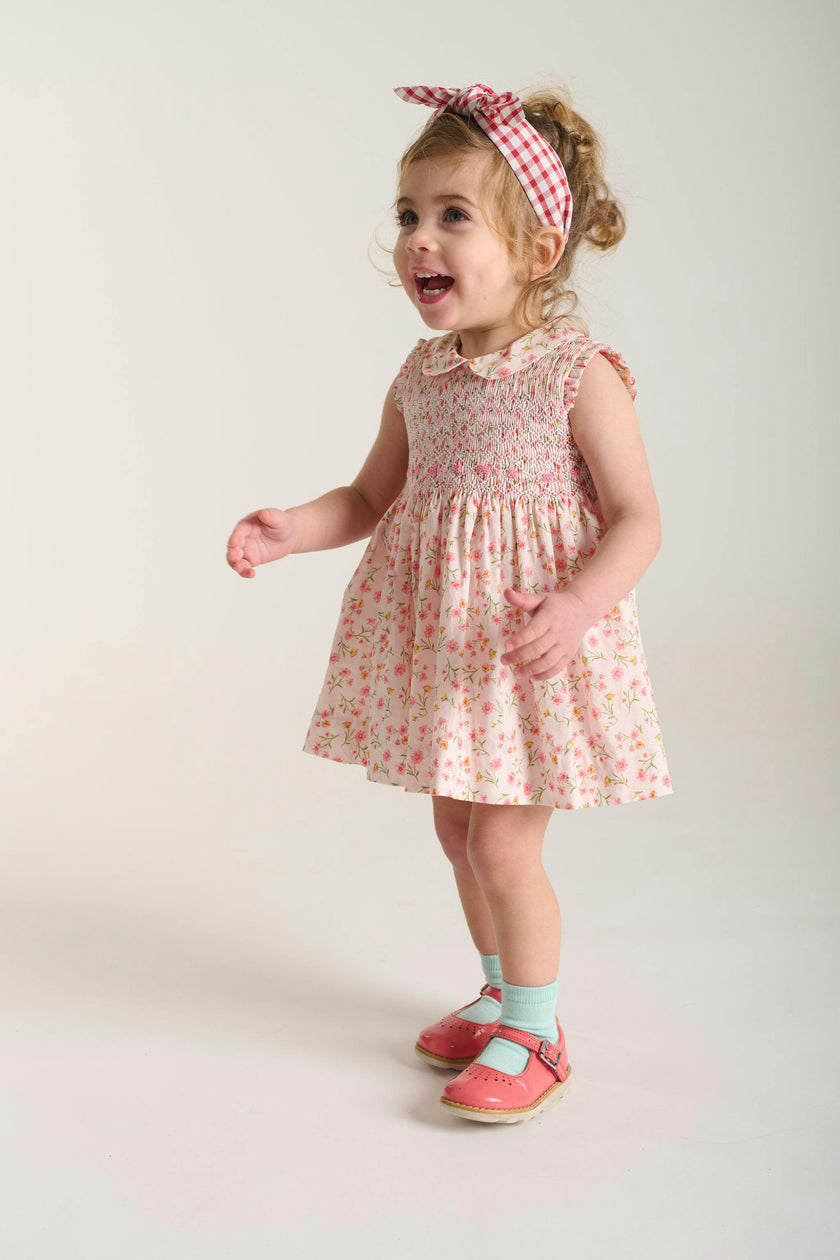 Hand-Smocked Baby Dress - Lottie