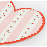 Vintage Rose Heart Napkins