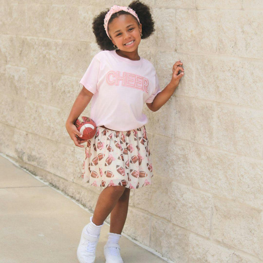 Cheer Pearl Patch Short Sleeve T-Shirt