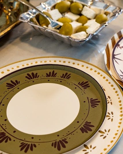 Gilded Appetizer Plate Set - Gold Leaf