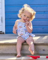 Baby Peplum Swimsuit in London Scenes