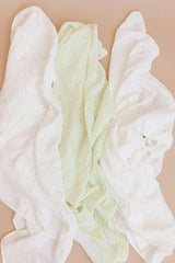 Organic Muslin Swaddle Set - Green
