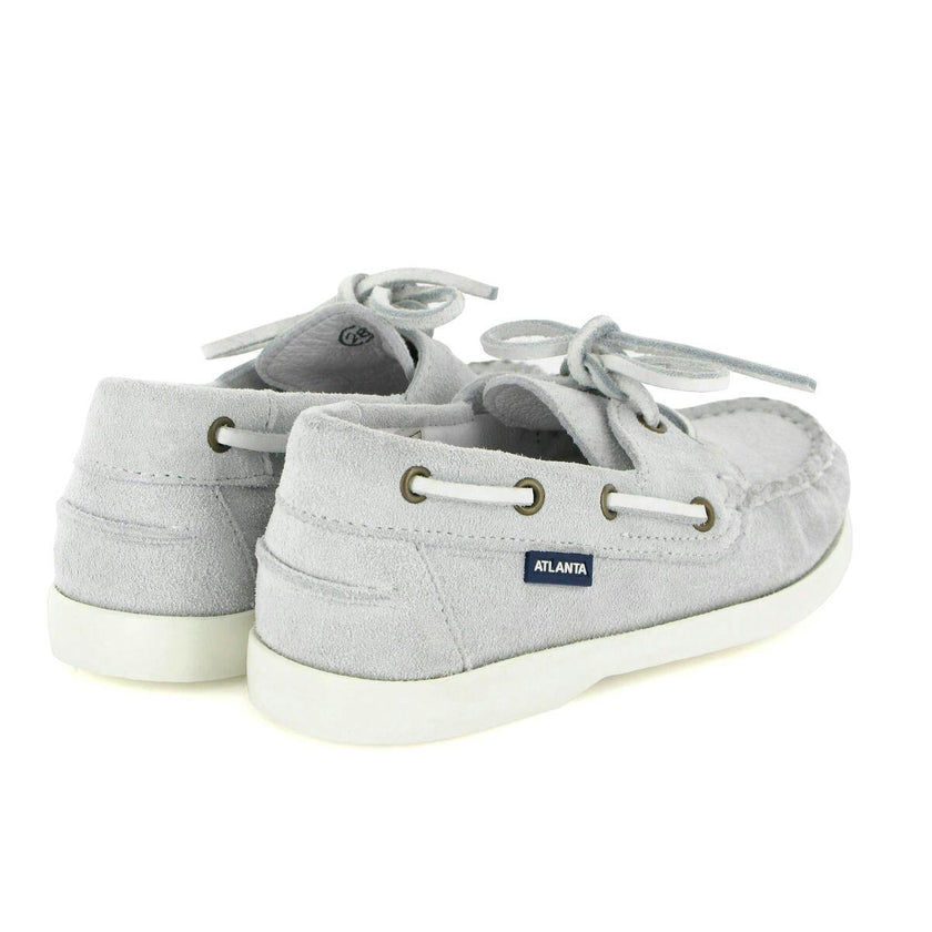 Suede Boat Shoes, Natural
