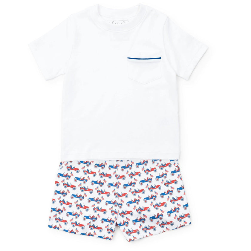 Walker Boys' Short Set - Patriotic Jeeps