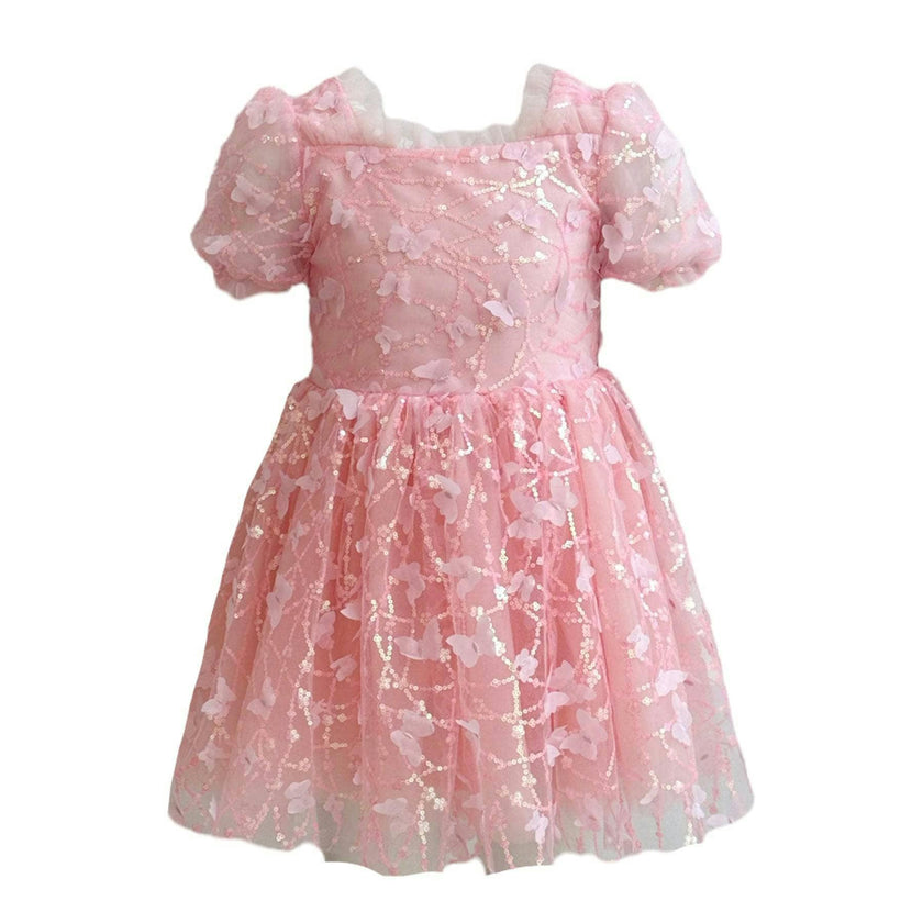Love Tulle Sleeveless Dress, Pink