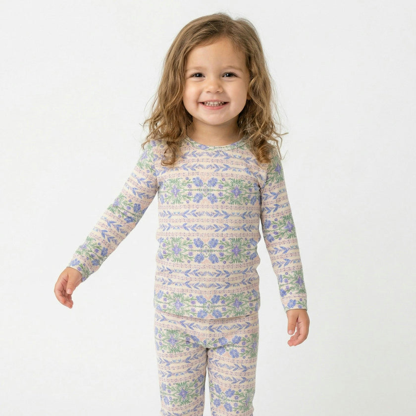 Spring Cascade Bamboo Toddler Pajama Set
