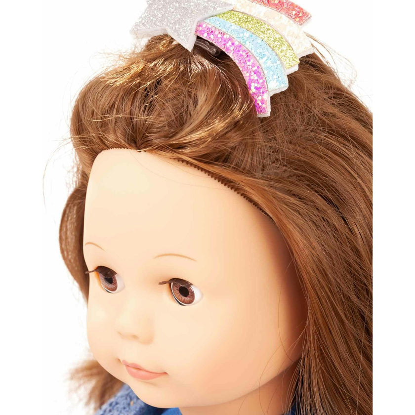 Precious Day Girl Elisabeth My Star 18" Posable Standing Doll with Brown Hair and Brown Sleepy Eyes