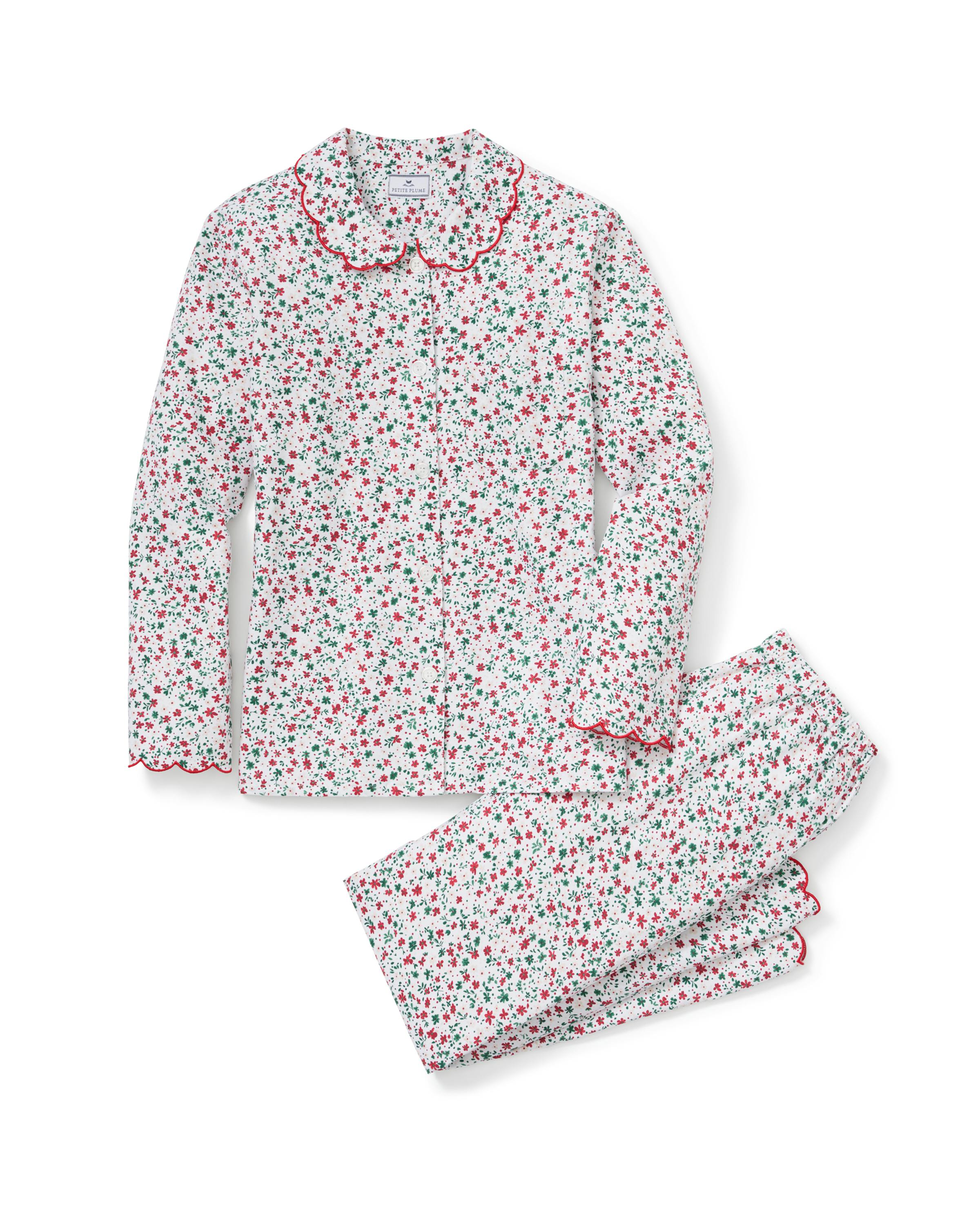 Women's Twill Colette Pajama Set in Winter Garden