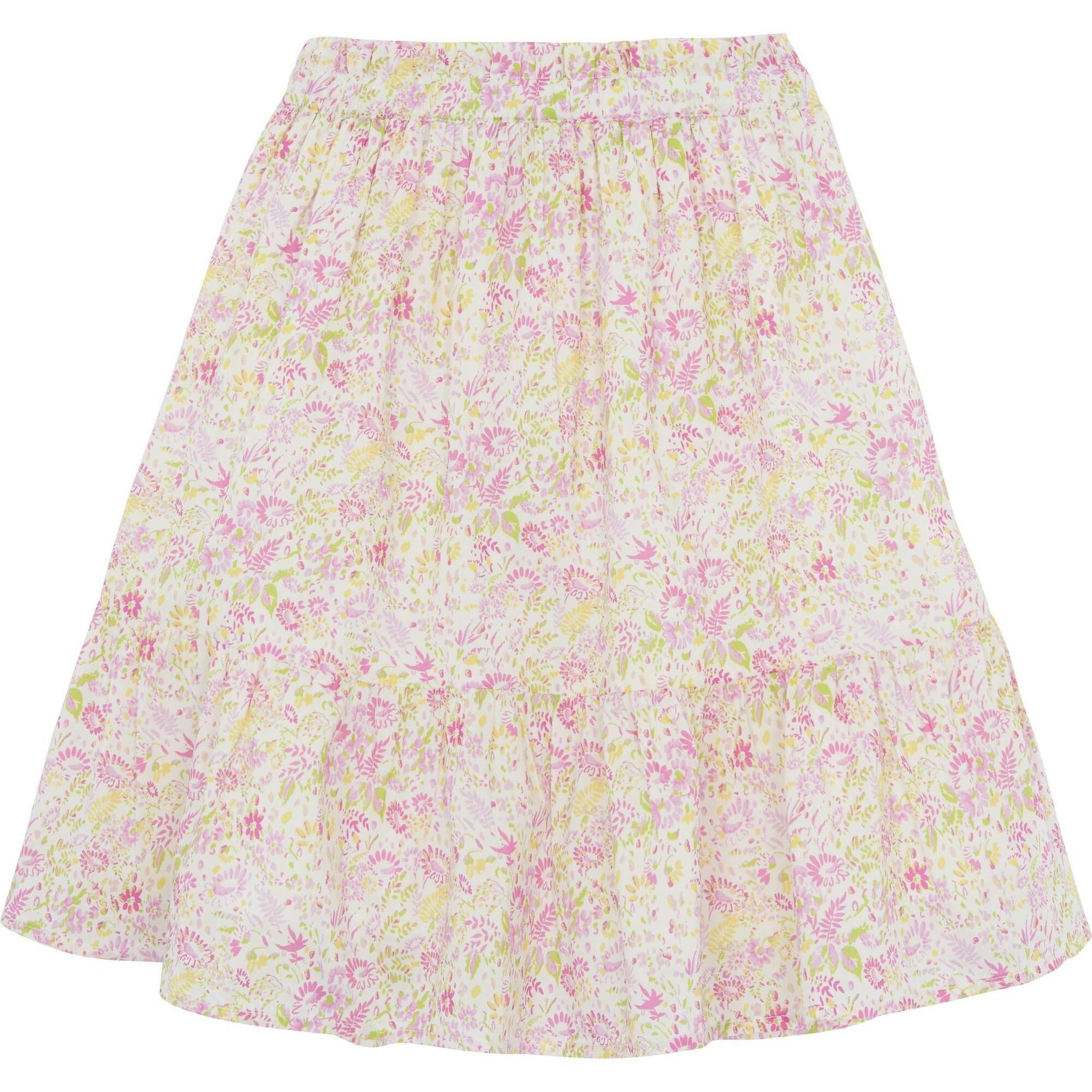 BONTON Neon Fleur Denon Midi Skirt
