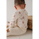 Baby Long Sleeve Bodysuit Footprints