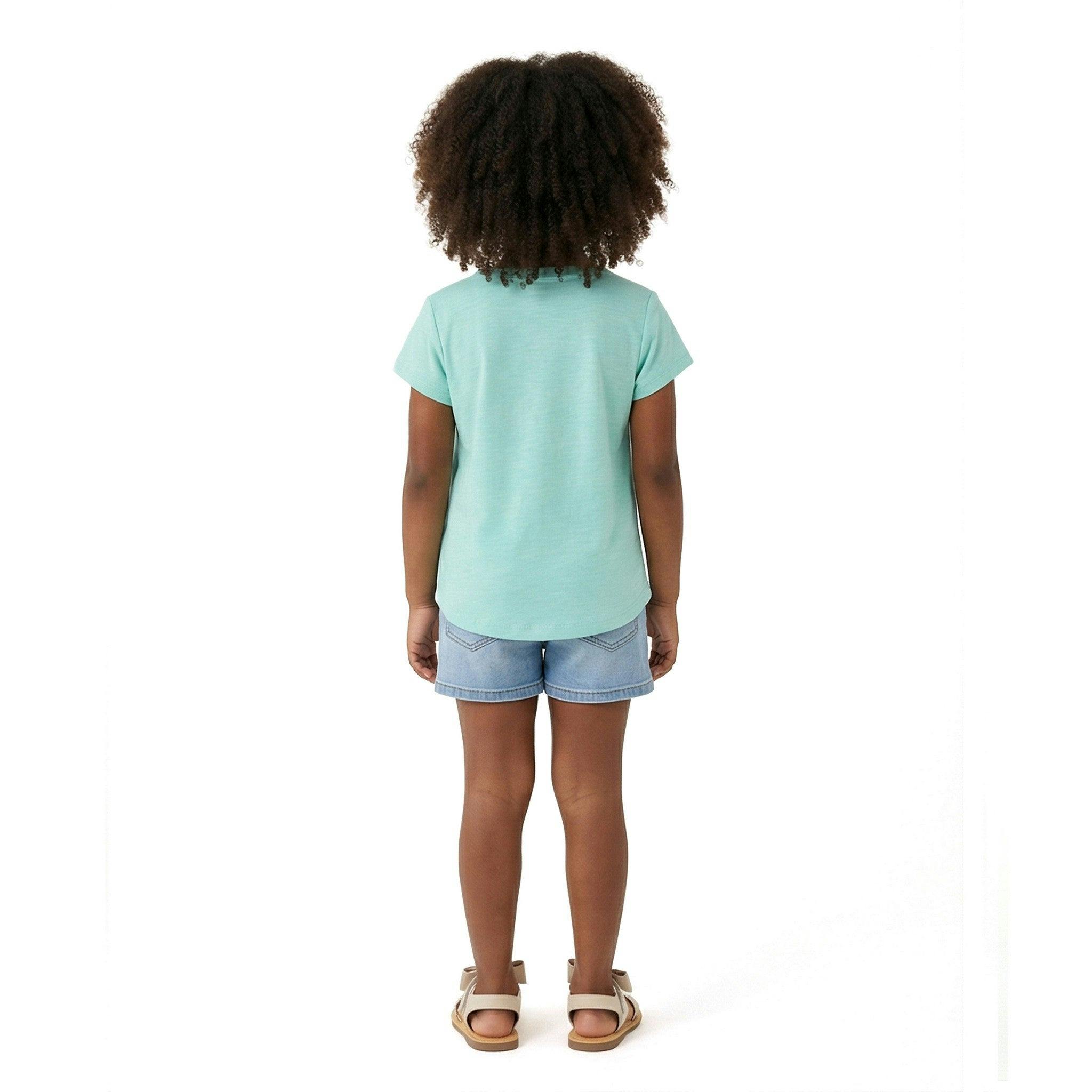 Girls Emroidered Tee | Sparkle Bloom