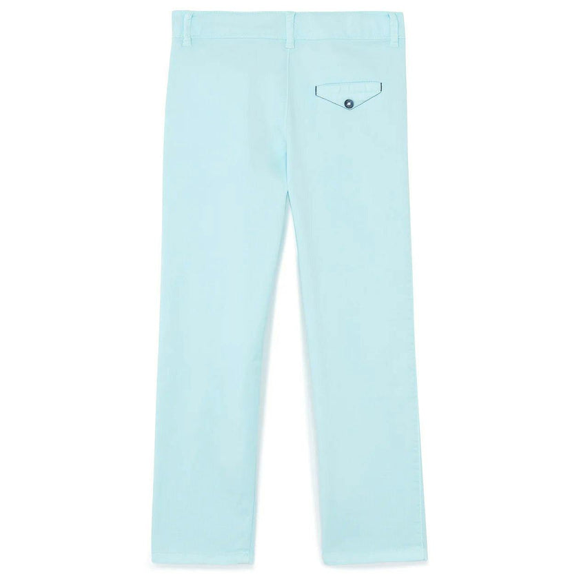 TARTINE ET CHOCOLAT Classic Stretch Cotton Trousers - Aqua