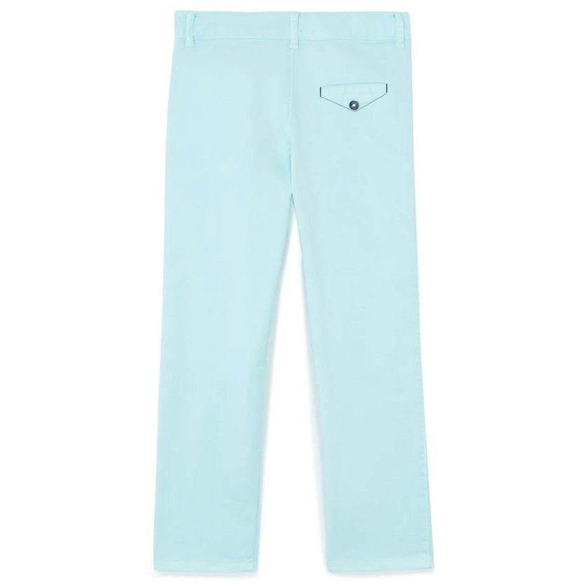 TARTINE ET CHOCOLAT Classic Stretch Cotton Trousers - Aqua