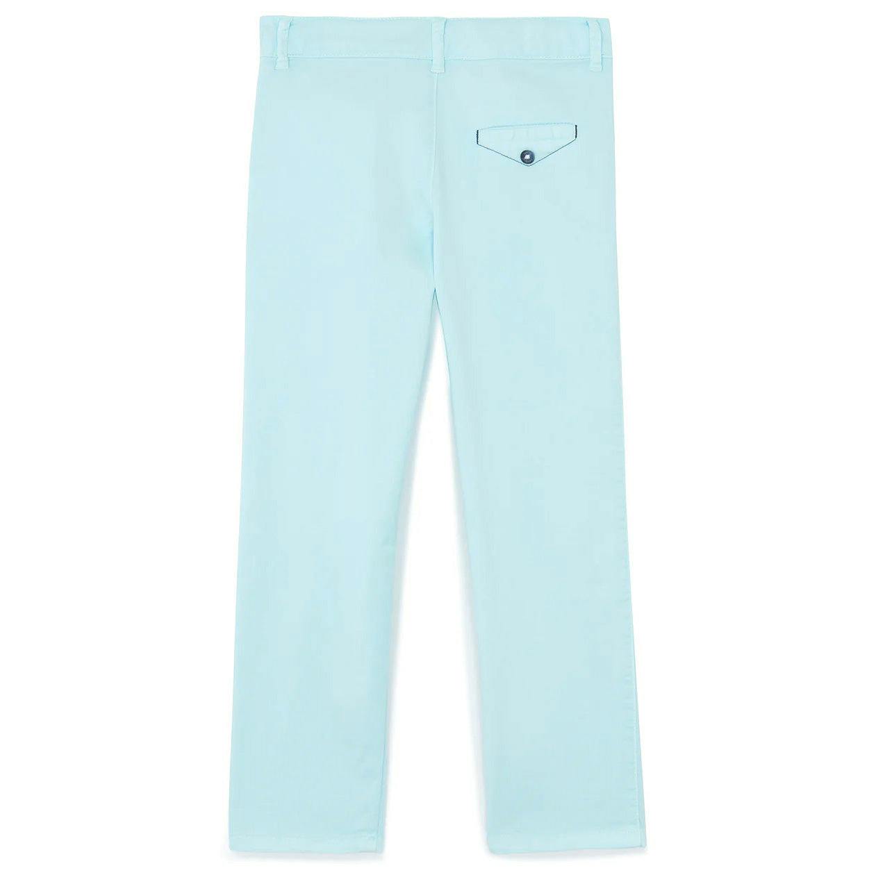 TARTINE ET CHOCOLAT Classic Stretch Cotton Trousers - Aqua