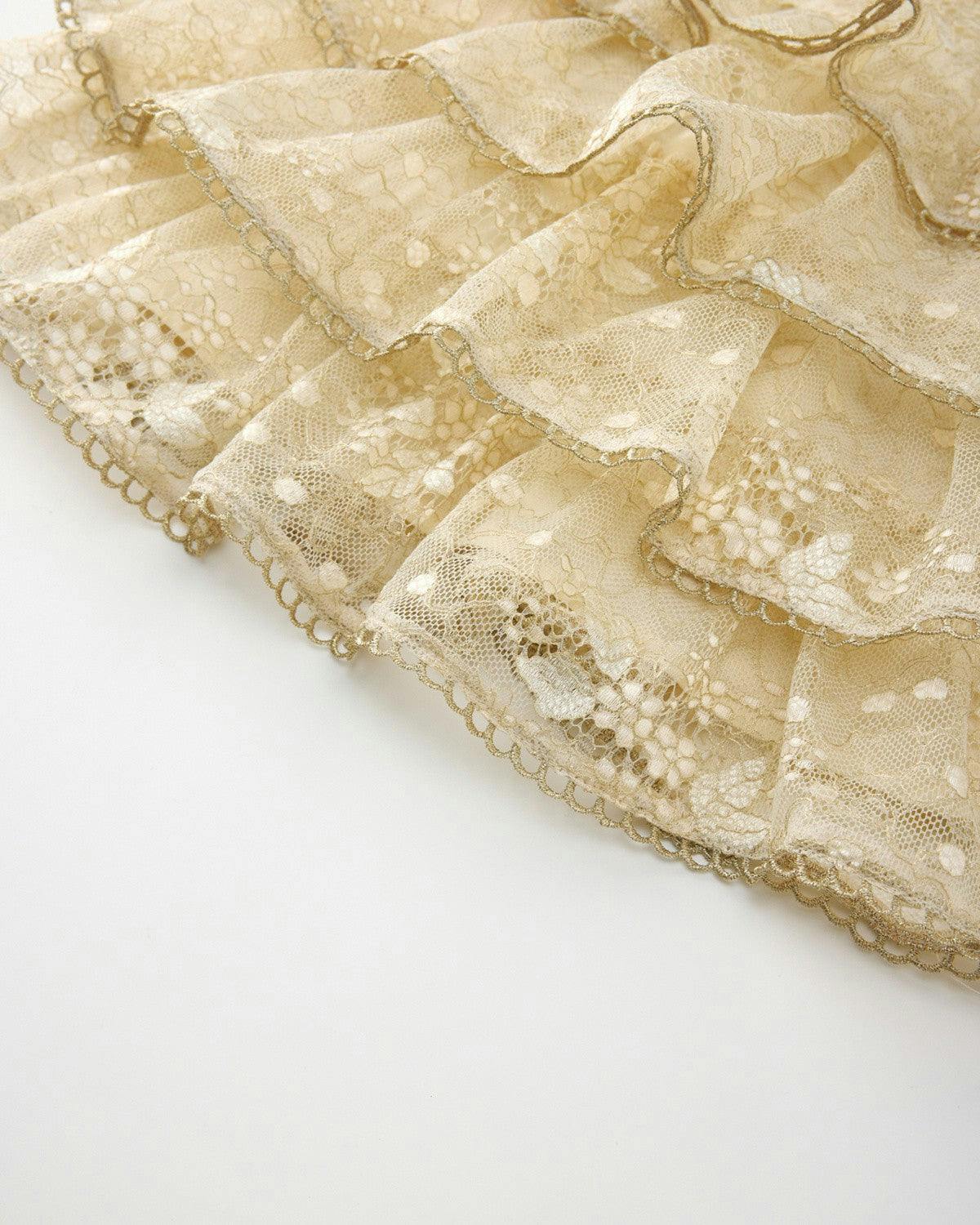 Tanya Lace Frill Maxi Dress (Baby)