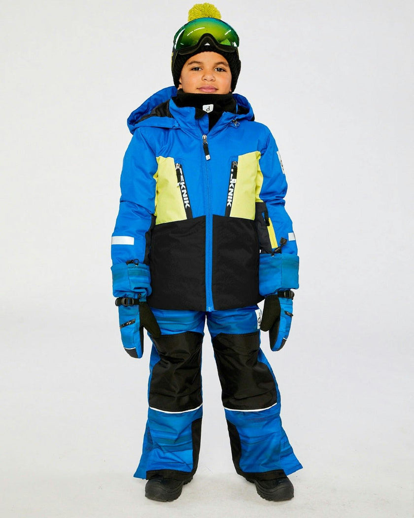 Two Piece Teknik Snowsuit Royal Blue And Yellow